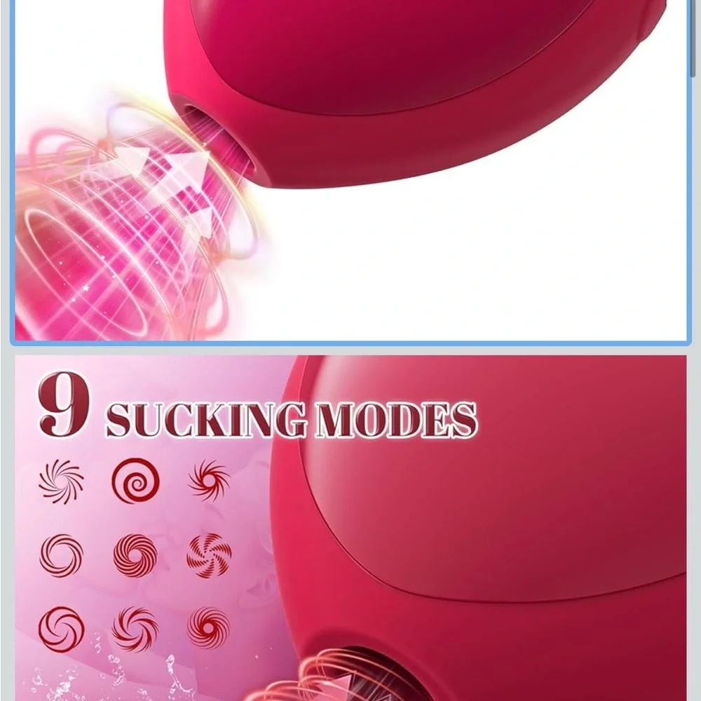 Red Suction Device with 9 Modes - Picture 1 of 4